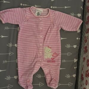 Pink Baby Girls' Striped One-Piece